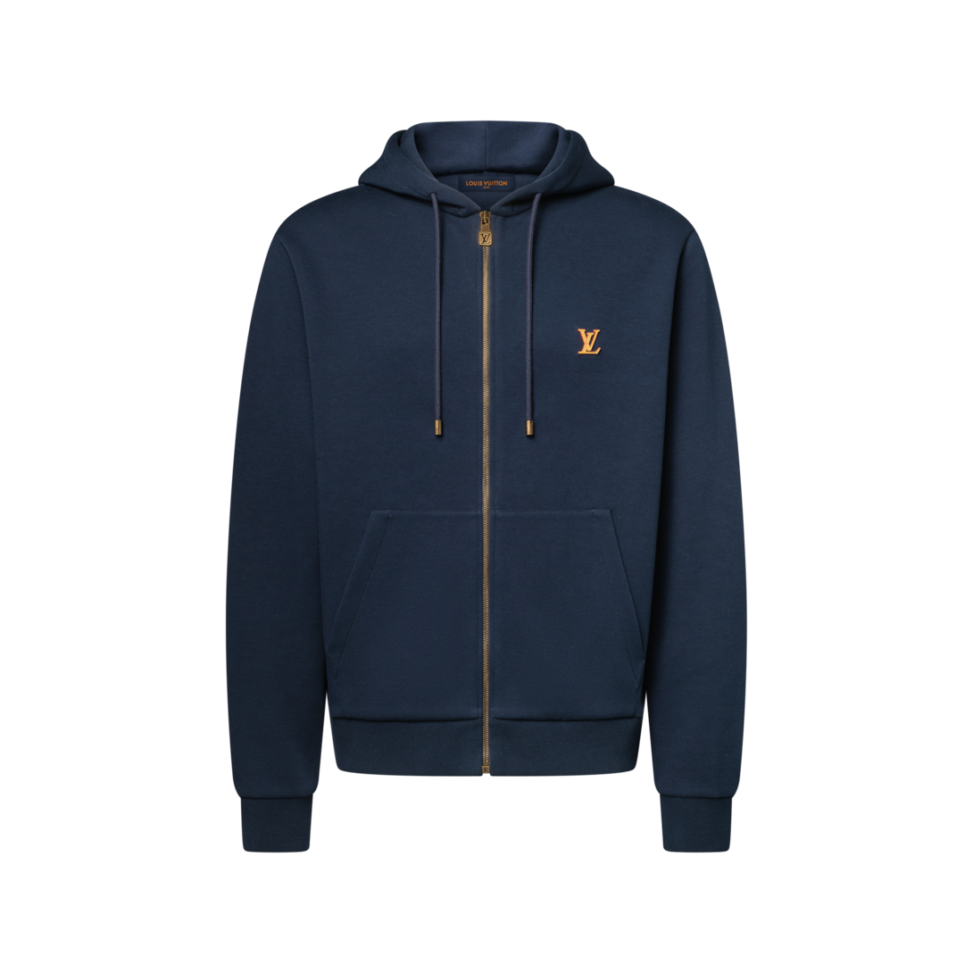 Zippered Hoodie With Signature - Men - Ready-to-Wear | LOUIS VUITTON ®